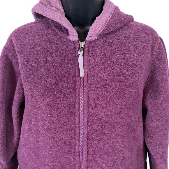 Rare Vintage Patagonia Synchilla Purple Floral Embroidery Full Zip Sherpa Jacket - Picture 2 of 12